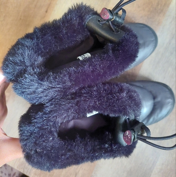 North Face Nuptuse Goose Down Filled Winter Boots Black Quilted Pull-On Womens 6 - Picture 7 of 11